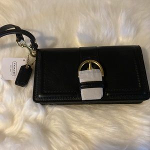 Brand new Coach black leather wallet